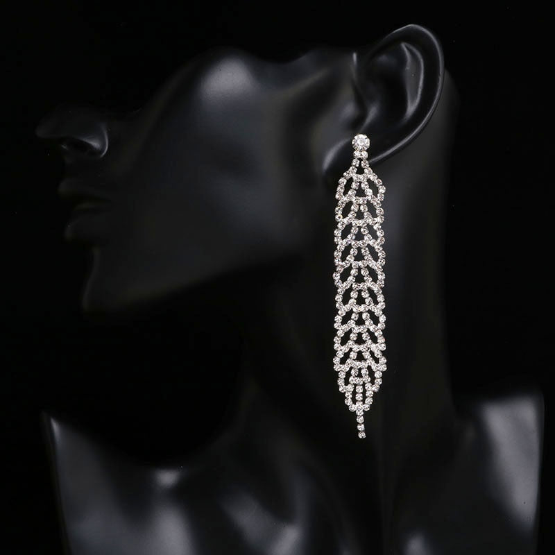 2022 Fashion Crystal Long Earrings