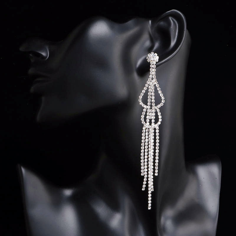 2022 Fashion Crystal Long Earrings