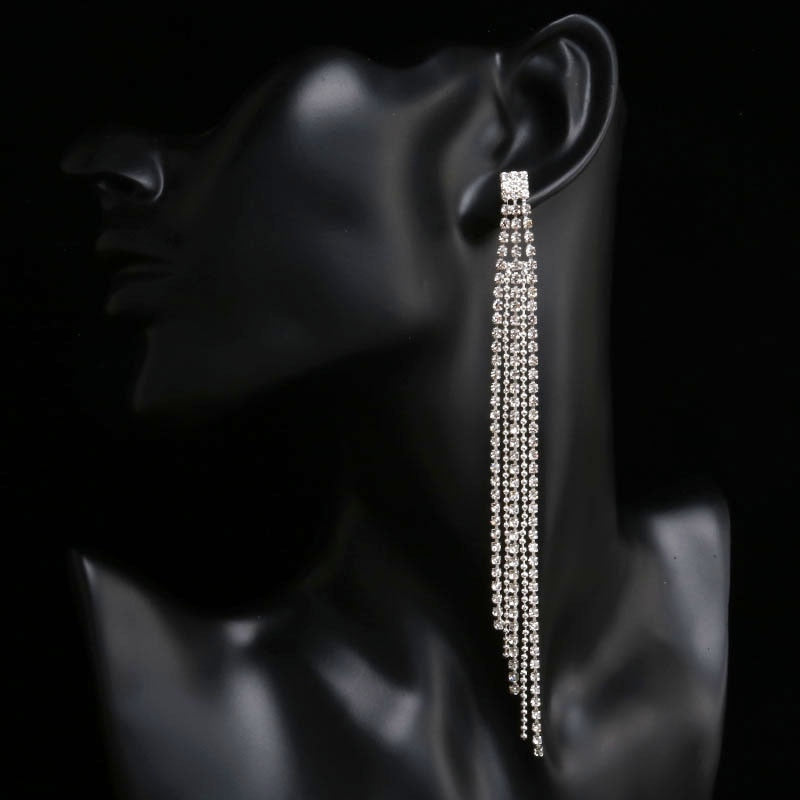 2022 Fashion Crystal Long Earrings