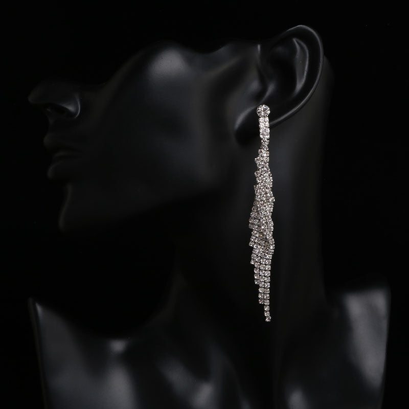 2022 Fashion Crystal Long Earrings