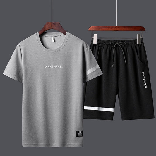 2022 Summer New Men T-shirt + Shorts Set
