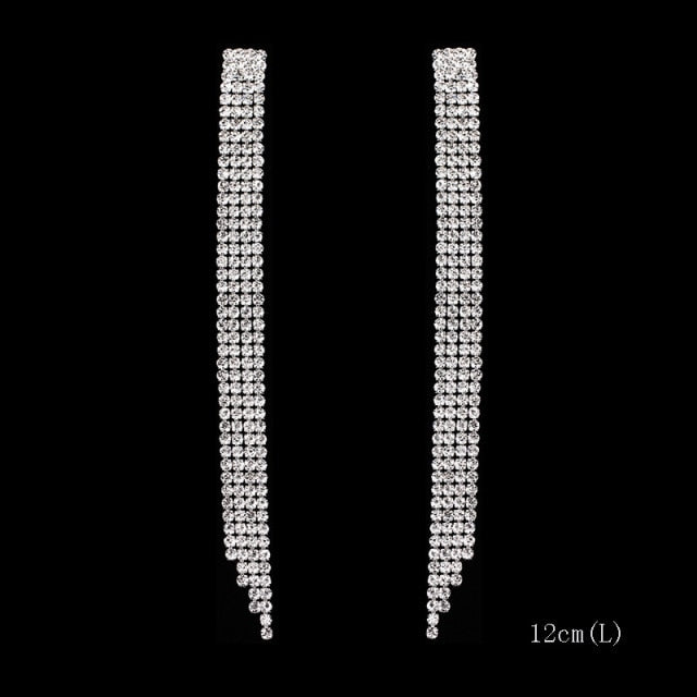 2022 Fashion Crystal Long Earrings