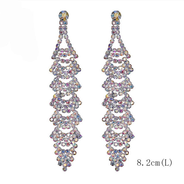 2022 Fashion Crystal Long Earrings