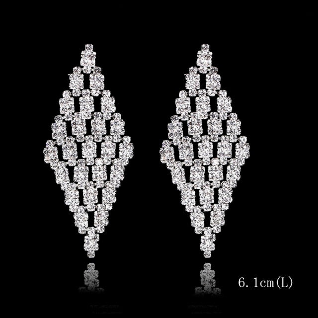 2022 Fashion Crystal Long Earrings