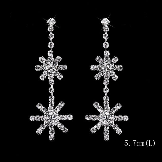 2022 Fashion Crystal Long Earrings