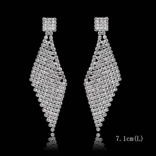 2022 Fashion Crystal Long Earrings