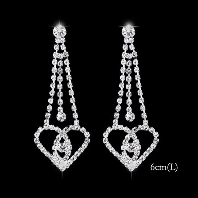 2022 Fashion Crystal Long Earrings