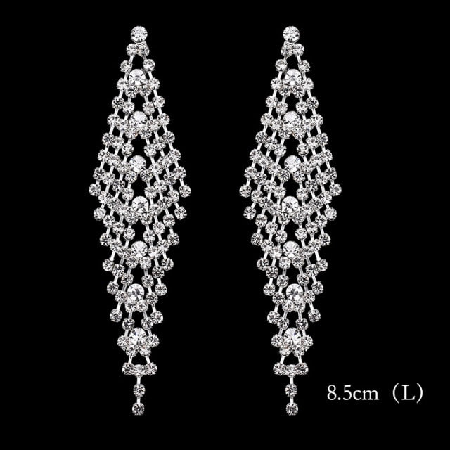 2022 Fashion Crystal Long Earrings