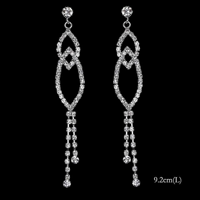 2022 Fashion Crystal Long Earrings