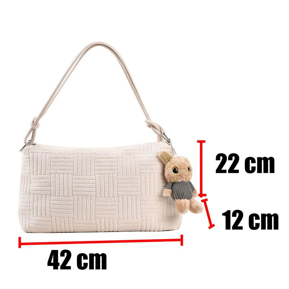 Diagonal Large Capacity Shoulder Bag
