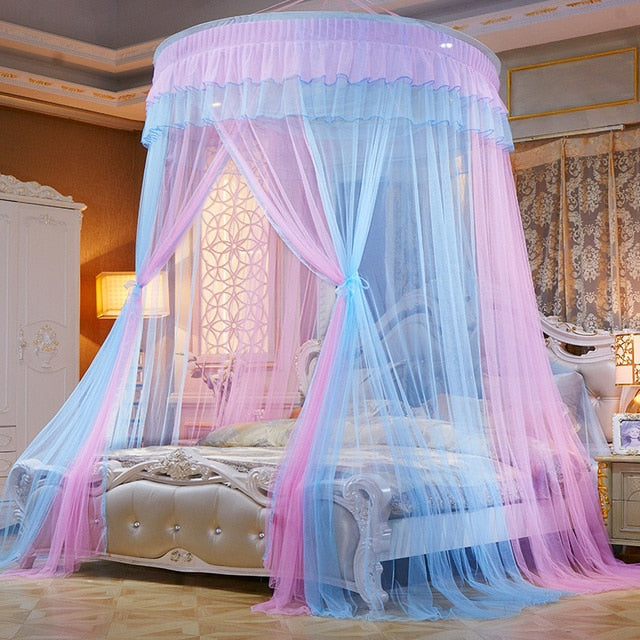 Bed Canopy Double Colors Hung  Mosquito Net