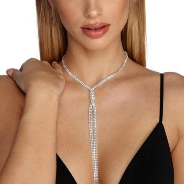 Luxury Rhinestone Choker Necklace For Women