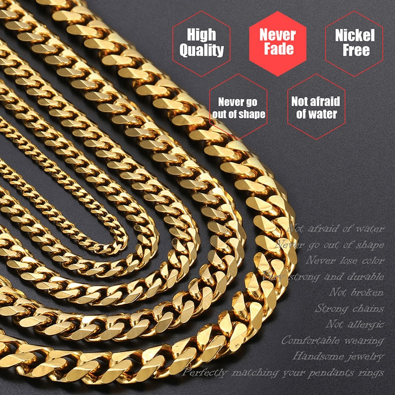 Stainless Steel Cuban Link Chain