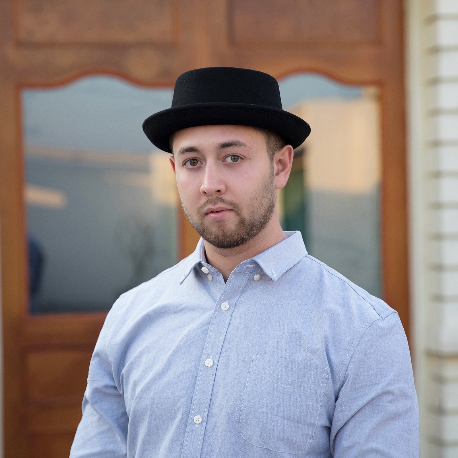 Classic 100% Wool Soft Felt Pork Pie Hat Fedora For Men