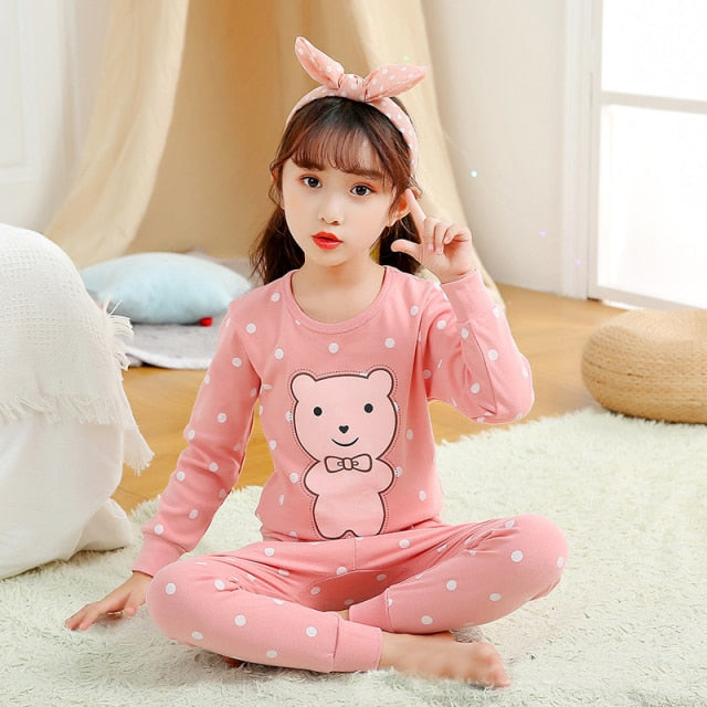 Flannel Fleece Warm Cartoon Sleepwear For Teen