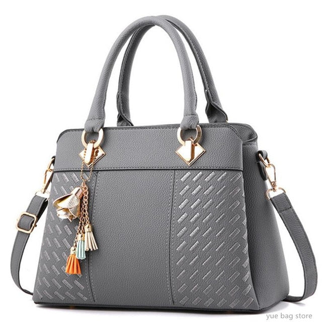 Tassel PU Leather Totes Bag