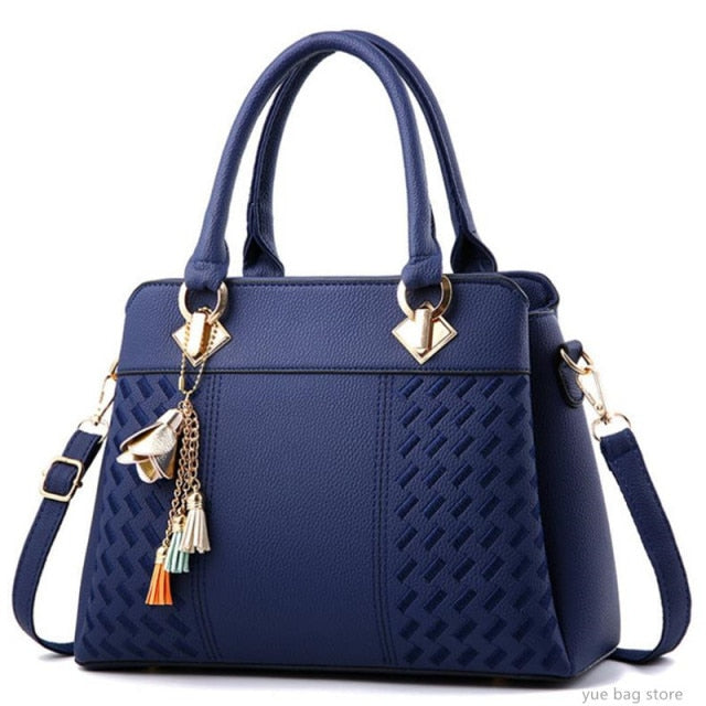 Tassel PU Leather Totes Bag