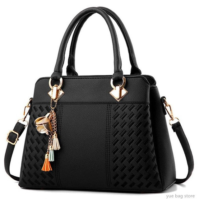 Tassel PU Leather Totes Bag