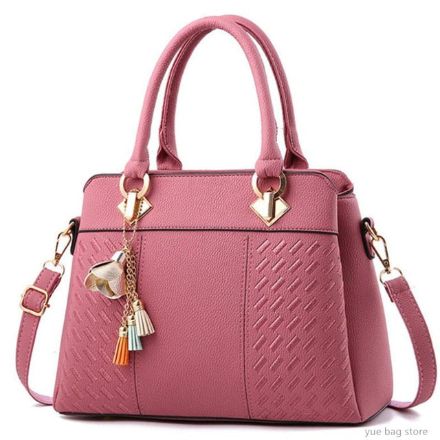 Tassel PU Leather Totes Bag