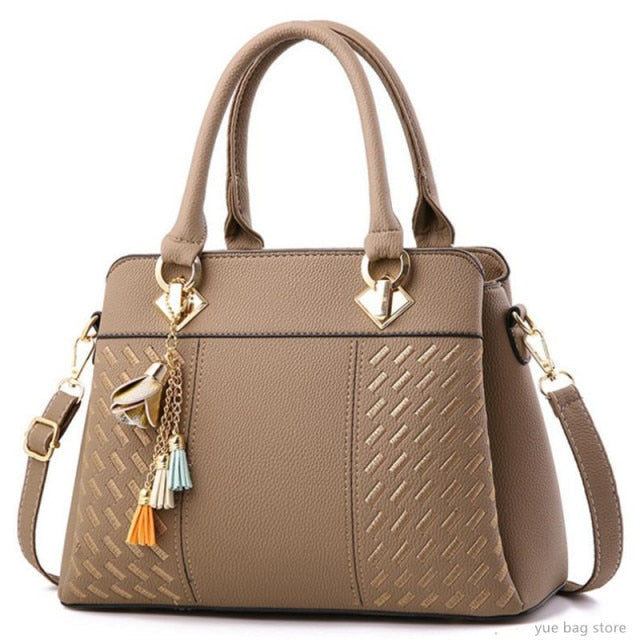 Tassel PU Leather Totes Bag