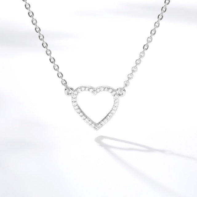 Stainless Steel Gold Chain Heart Necklaces For Women