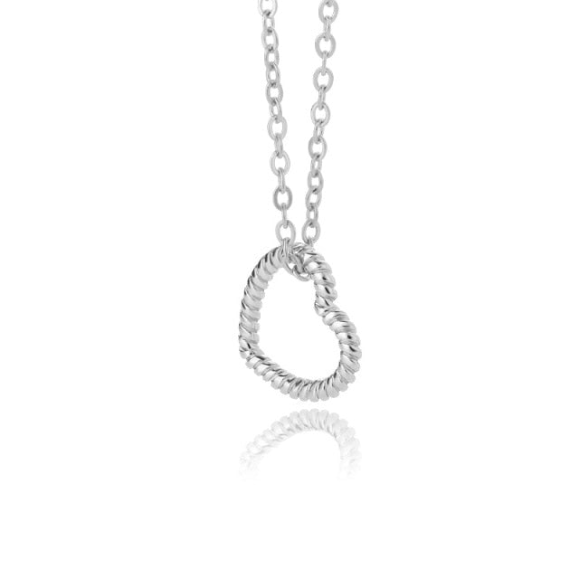 Stainless Steel Gold Chain Heart Necklaces For Women