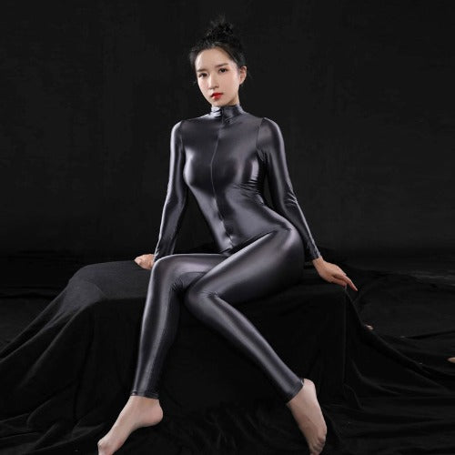 High Elastic Clubwear Sheer Smooth Bodysuit