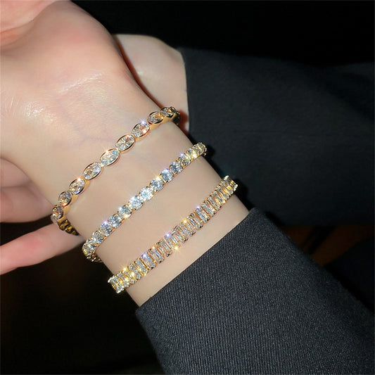 Exquisite Geometry Tennis Bracelets For Female