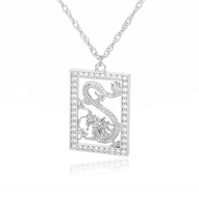 Goth Snake Pendant Necklace For Women