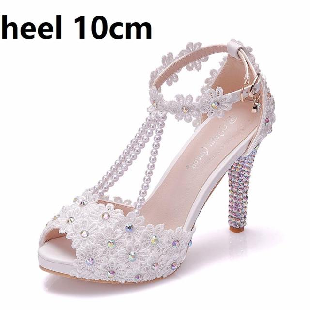 Crystal Queen Ankle Strap High Heel