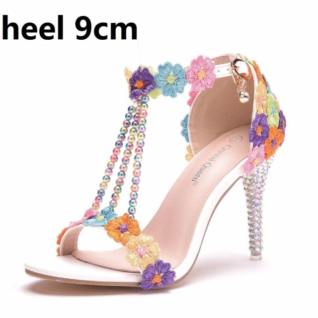 Crystal Queen Ankle Strap High Heel