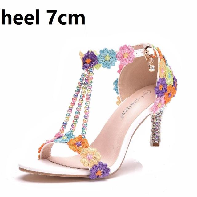 Crystal Queen Ankle Strap High Heel