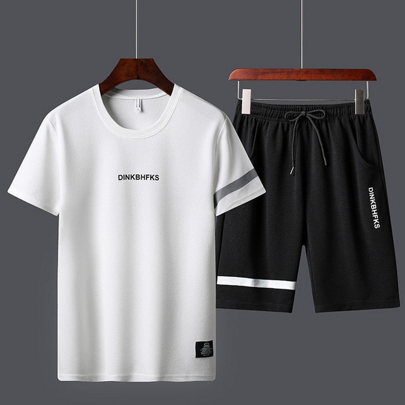 2022 Summer New Men T-shirt + Shorts Set