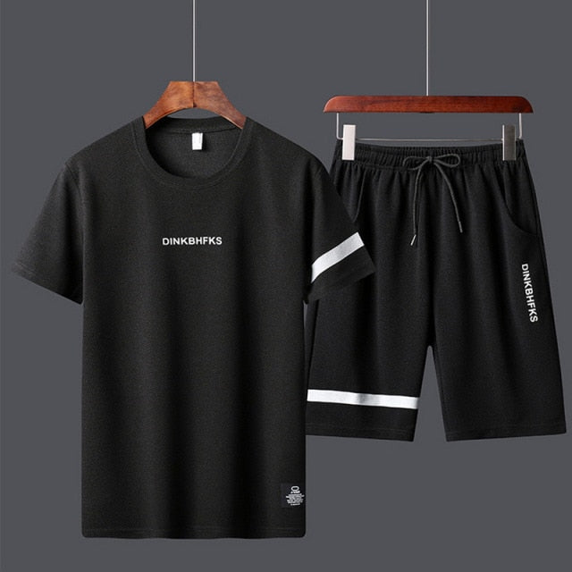 2022 Summer New Men T-shirt + Shorts Set